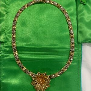 Elegant Gold and Silver Necklace